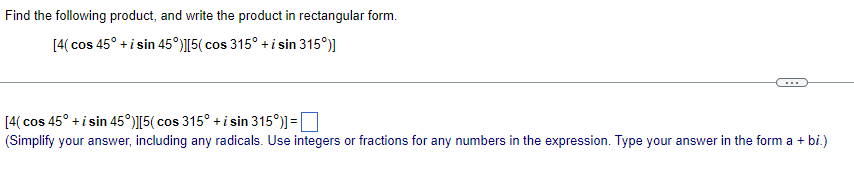Solved Find the following product, and write the product in | Chegg.com