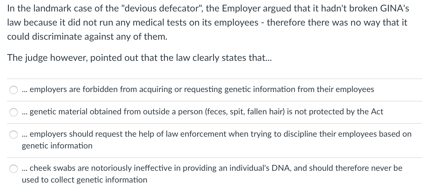 Solved In the landmark case of the 