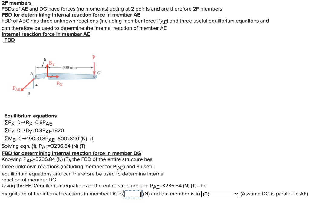 Solved Required Information Two Hydraulic Cylinders, AE And | Chegg.com