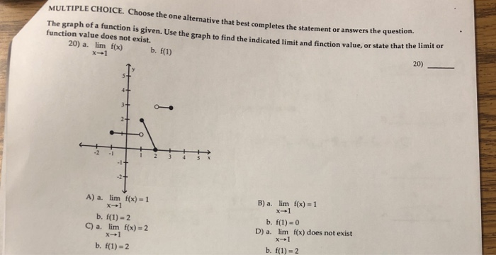 Selecting Alternative In Math Solved MULTIPLE CHOICE Choose the one alternative that best | Chegg.com