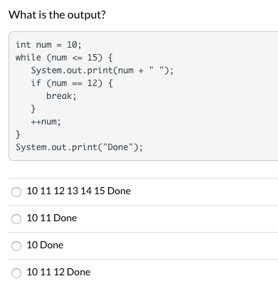 Solved: How many times does the while loop execute for th