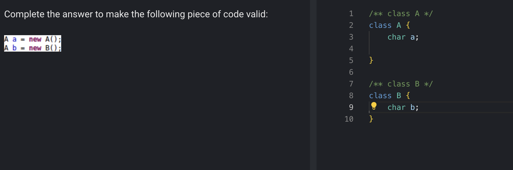Solved Complete the answer to make the following piece of | Chegg.com