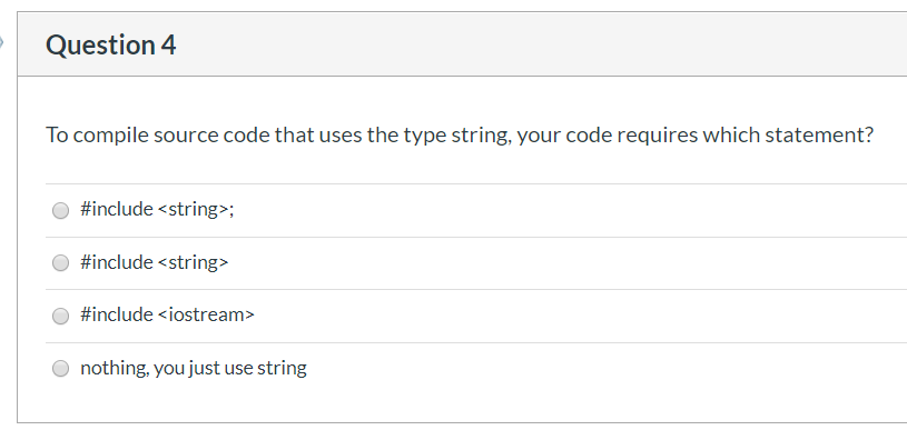 Solved Question 3 How do you declare a string and initialize | Chegg.com