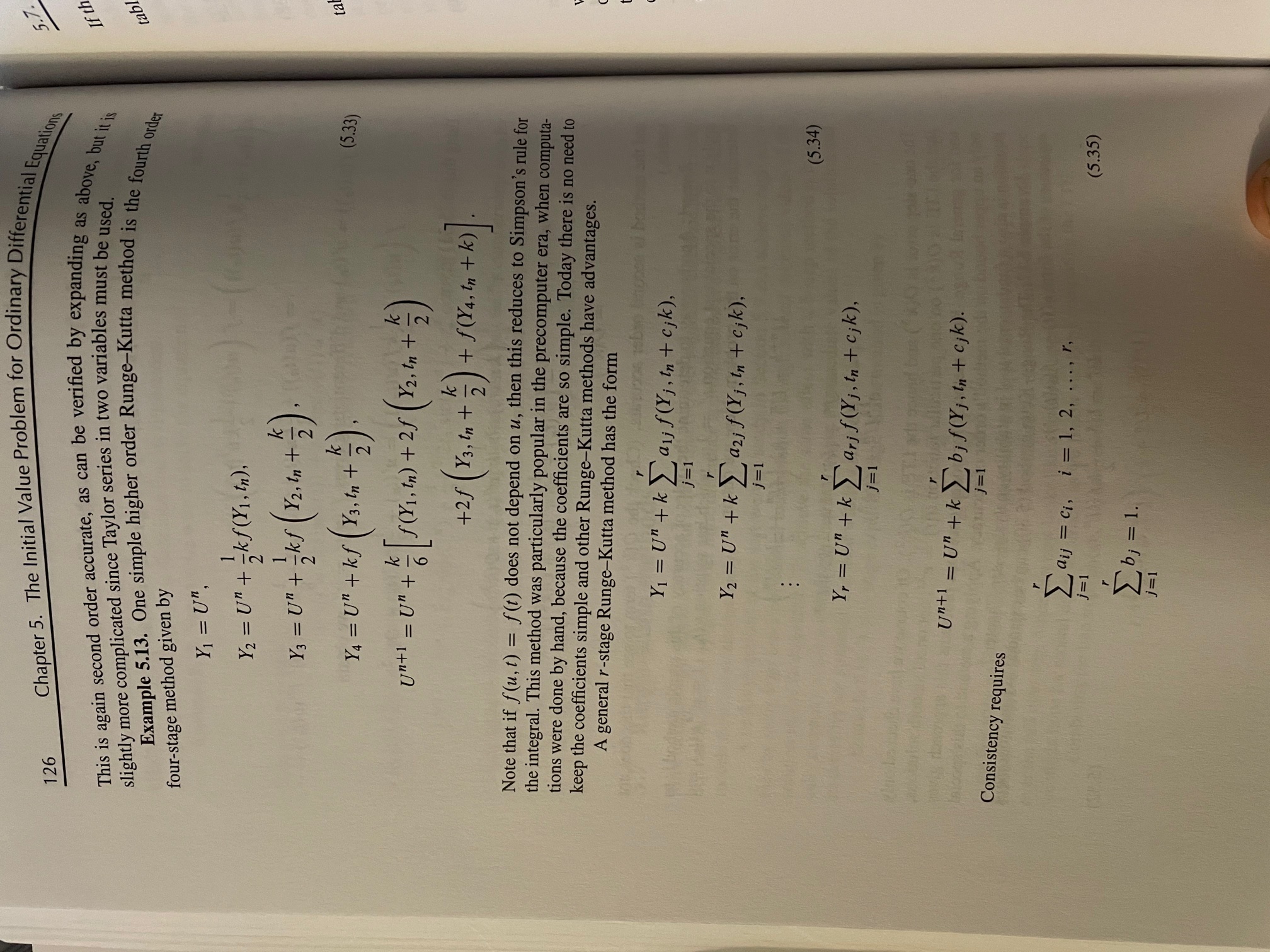 Order of accuracy of RungeKutta methods Consider the