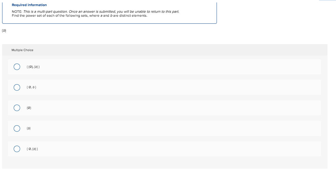 Solved Find The Power Set Of Each Of The Following | Chegg.com