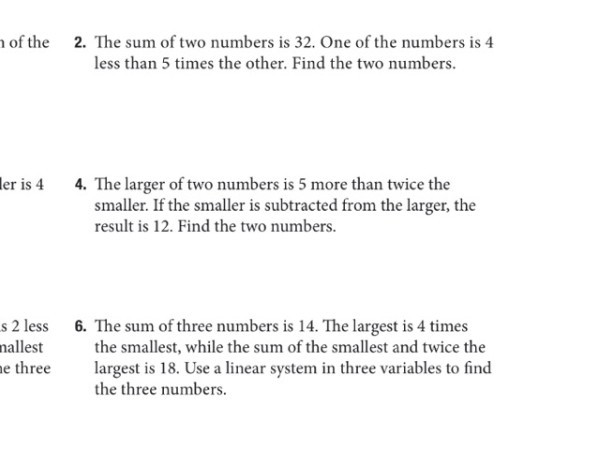 Solved of the 2. The sum of two numbers is 32. One of the | Chegg.com