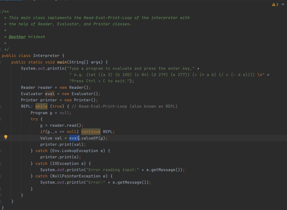 Solved [Environment] Extend the interpreter to support | Chegg.com