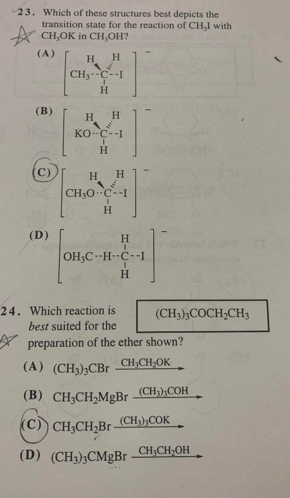 Solved This is the official guide ACS organic chemistry