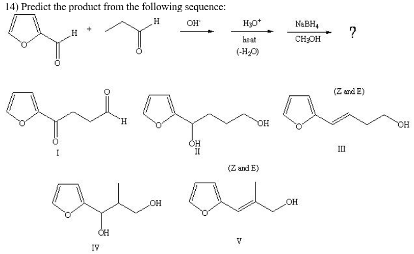 Solved 14) Predict the product from the following sequence | Chegg.com