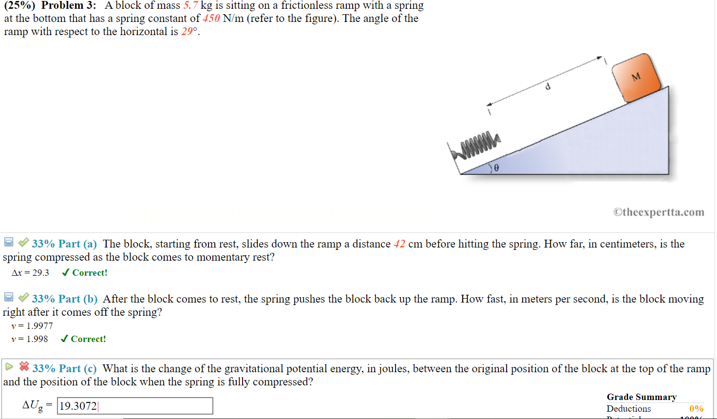 solved-25-problem-3-a-block-of-mass-5-7-kg-is-sitting-on-chegg