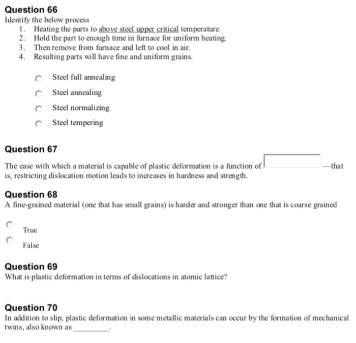 Solved Question 63 All metals and alloys contain some