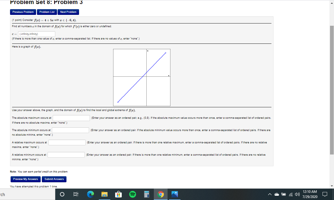 Solved Problem Set 8: Problem 3 Previous Problem Problem | Chegg.com