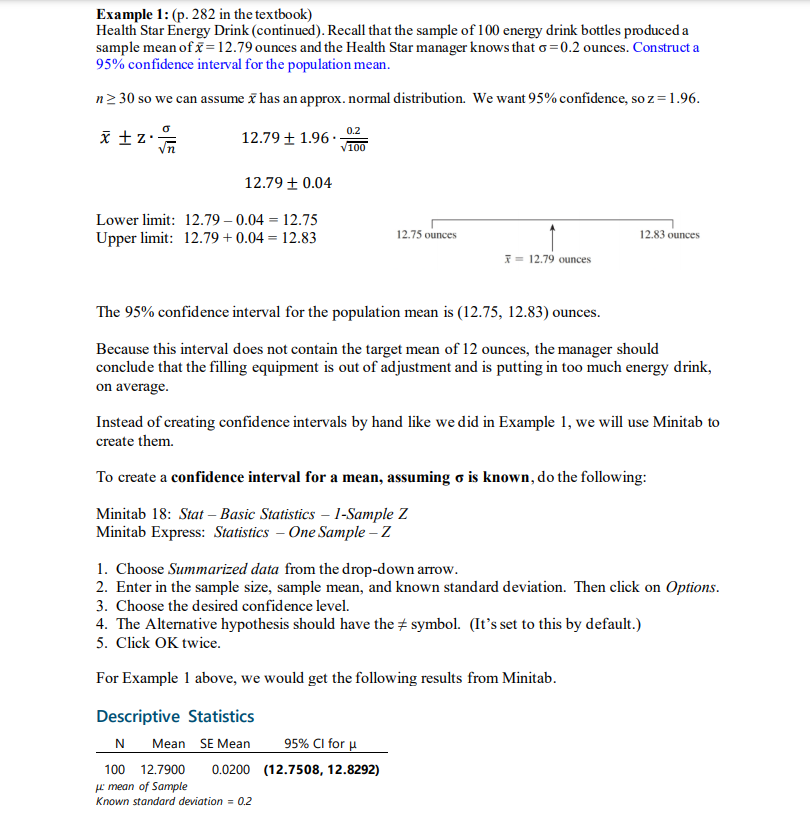 You Are To Replicate All 4 Examples In Minitab Wit Chegg Com