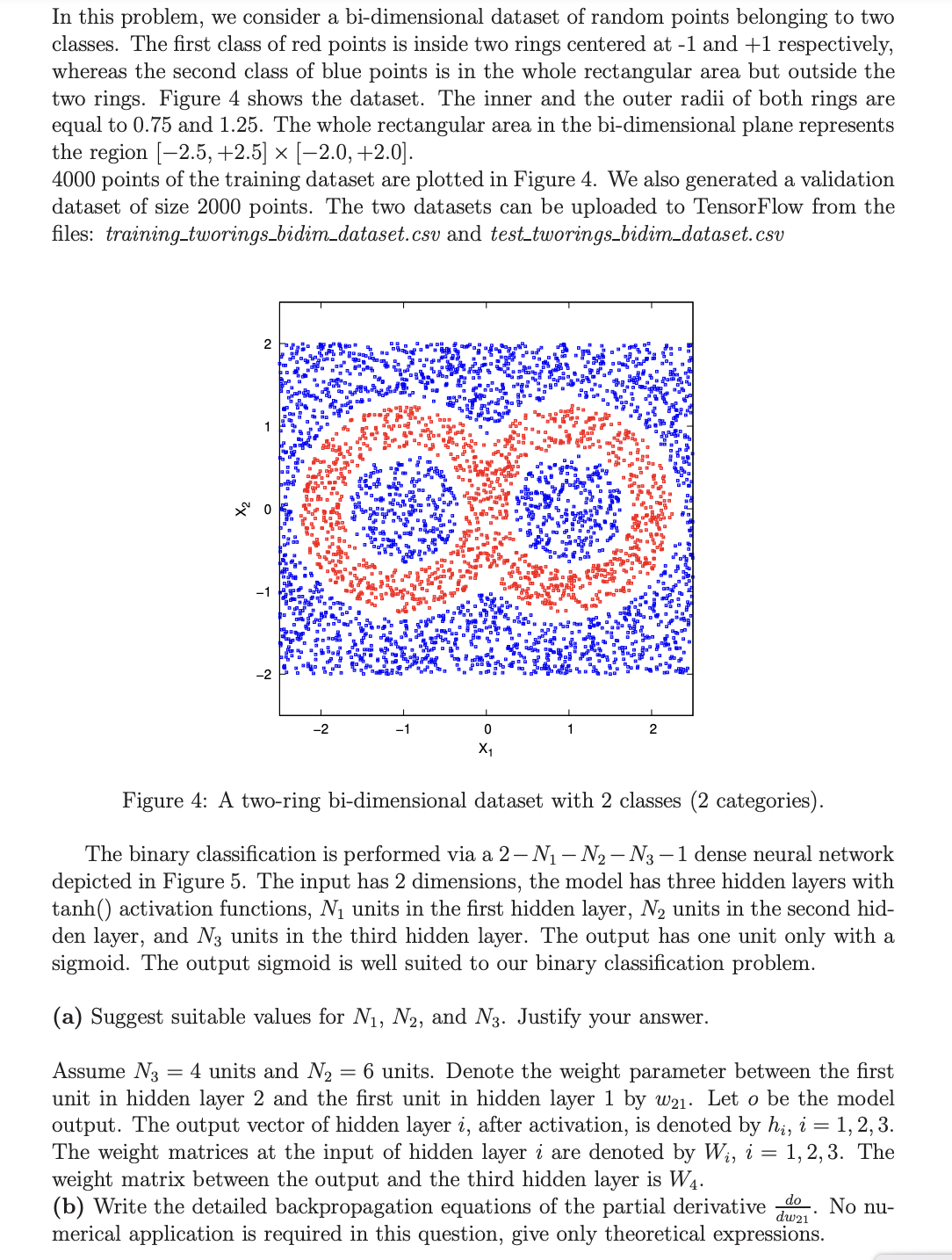 Solved In this problem, we consider a bi-dimensional dataset | Chegg.com