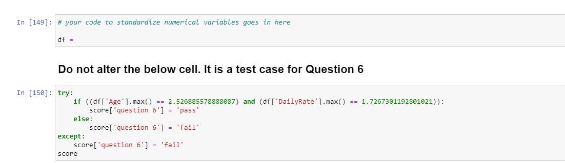 Solved Python programming Scale (i.e., standardize) the | Chegg.com