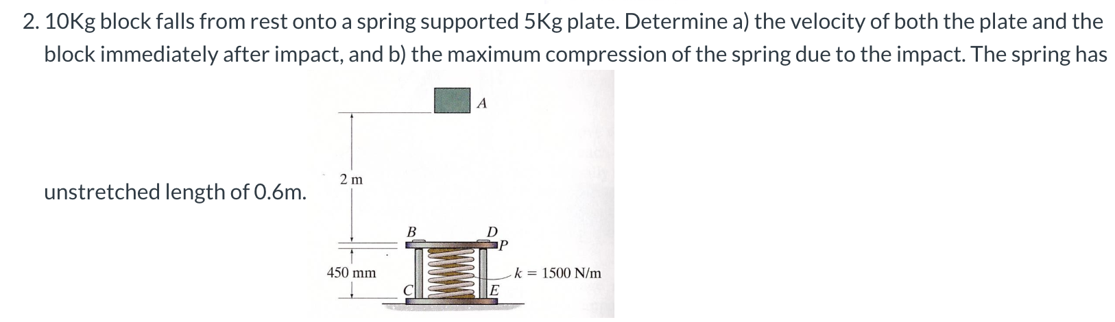 Solved Use Impulse And Momentum To Solve This Problem. You | Chegg.com