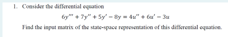 Solved 1. Consider the differential equation 6y'