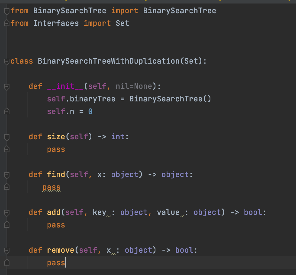 Eclass BinarySearchTree (BinaryTree, Set): def | Chegg.com