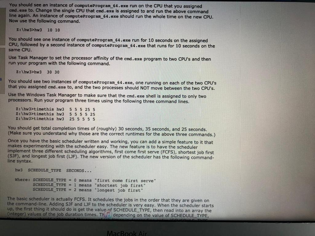 Operating Systems Spring, 2021 For this assignment | Chegg.com