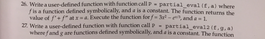 Solved 26. Write a user-defined function with function call | Chegg.com