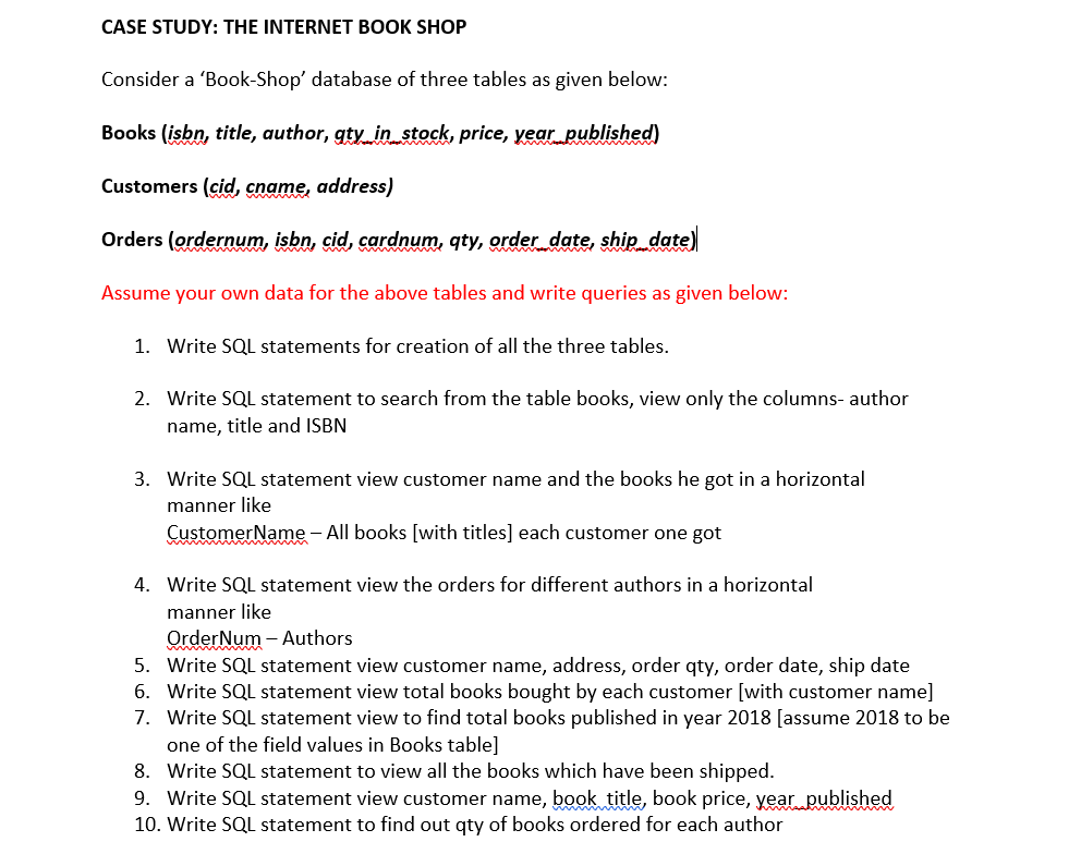 Solved This Is A Database Management Question Please Use Chegg
