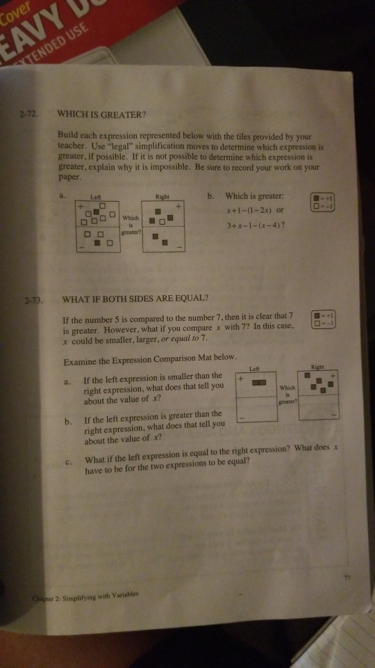 Solved 2-74. SOLVING FOR X In later courses, you will | Chegg.com