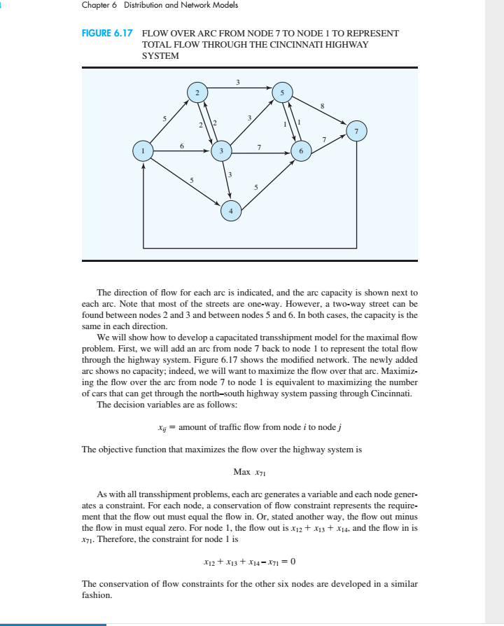 6.4 MAXIMAL FLOW PROBLEM The objective in a maximal | Chegg.com