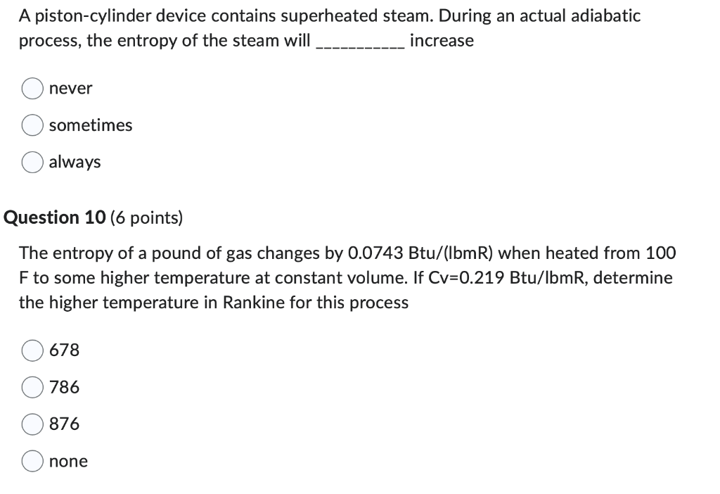 Solved A pistoncylinder device contains superheated steam.