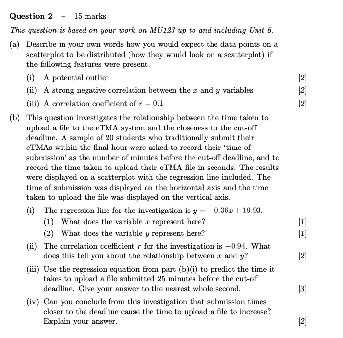 Solved Question 2 - 15 Marks This Question Is Based On Your | Chegg.com