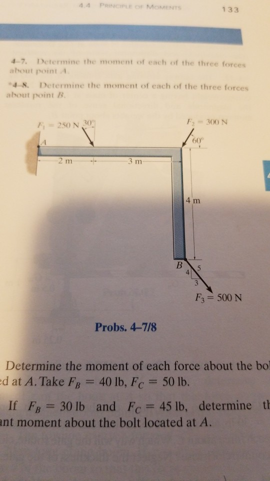 Solved 4.4 PRINCIPE Of MOMENTS 133 4-7. Determine The Moment | Chegg.com