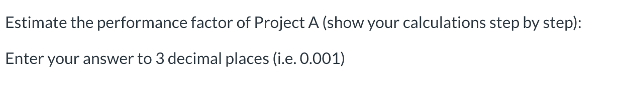 Solved Two projects A and B are being constructed, with | Chegg.com