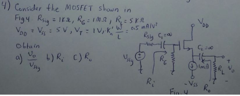 Solved Voo 0 5 Maly 4 Consider The Mosfet Shown In Figy Chegg Com