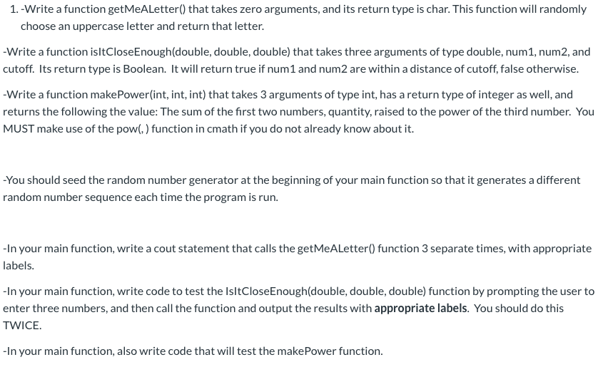 Solved C++ progamming Please use #include | Chegg.com