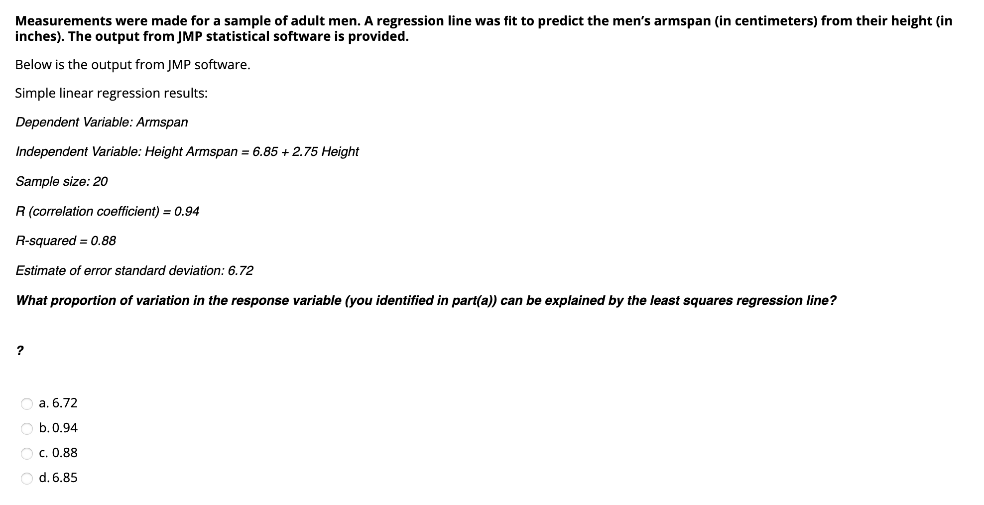 Solved Measurements Were Made For A Sample Of Adult Men A Chegg Com