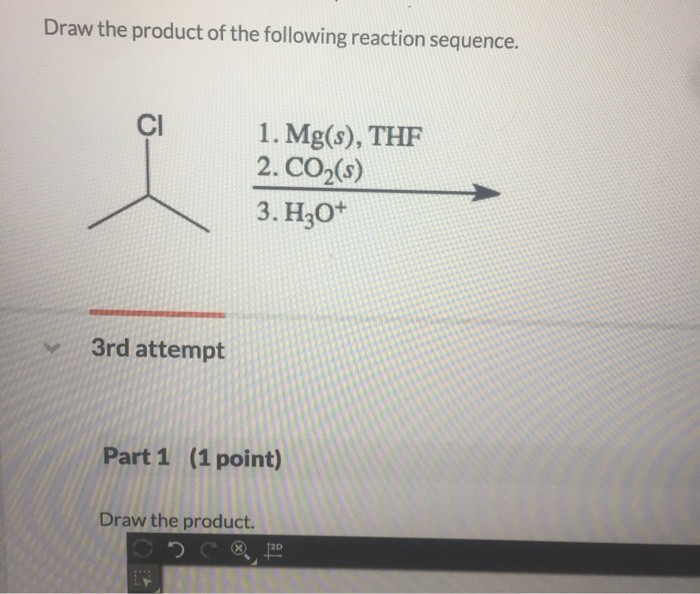 Solved Draw the product of the following reaction sequence.