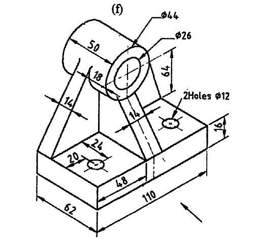 Solved Using AutoCad PC or AutoCad Online, develop the | Chegg.com