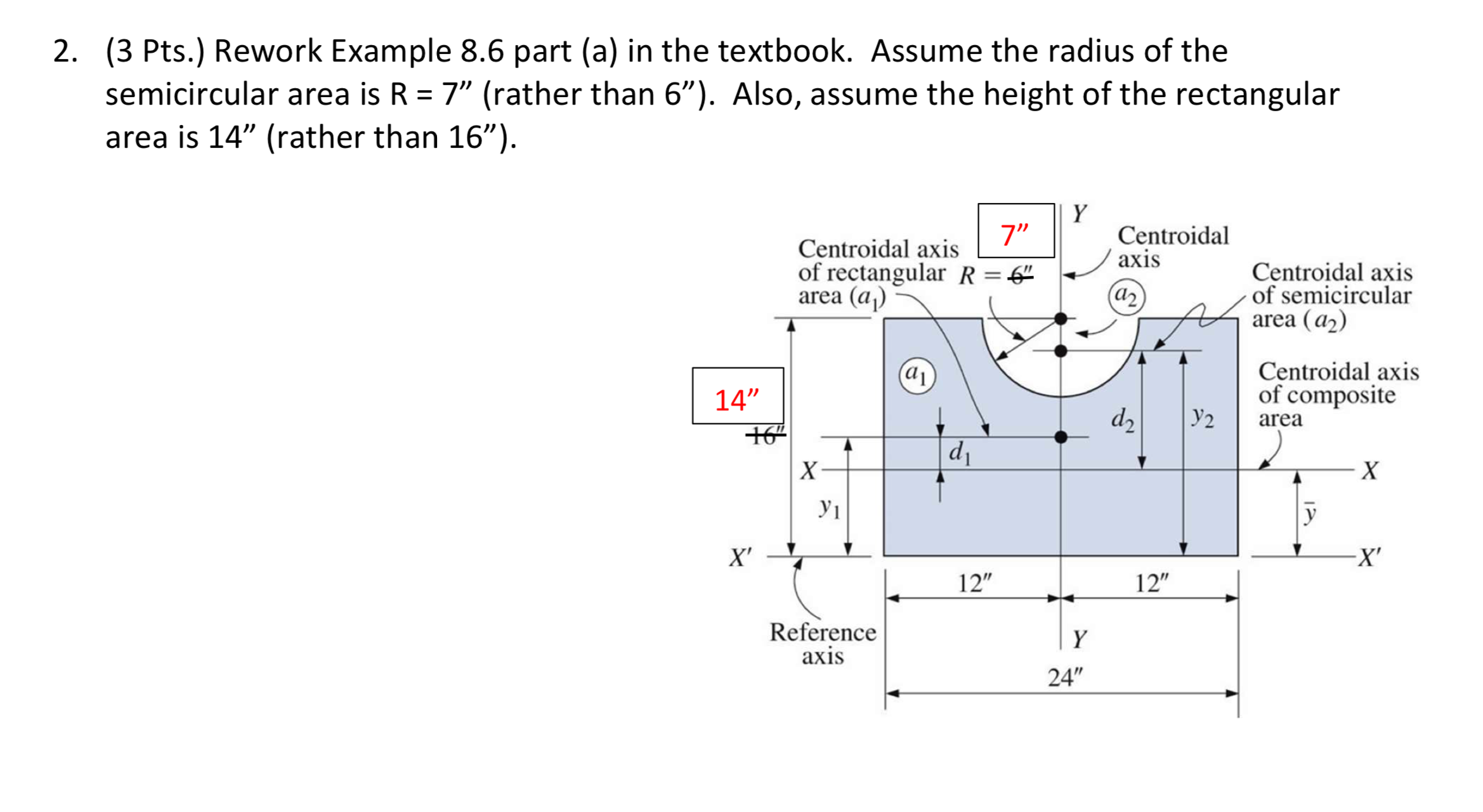 2. (3 Pts.) Rework Example 8.6 part (a) in the | Chegg.com