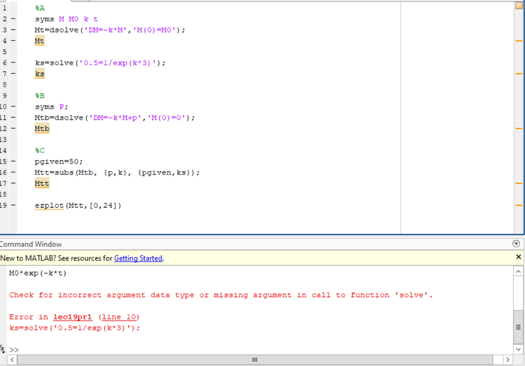 Please code in MATLAB Having problems with the code | Chegg.com