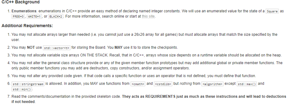 C/C++ Background 1. Enumerations: enumerations in C/C++ provide an easy method of declaring named integer constants. We will