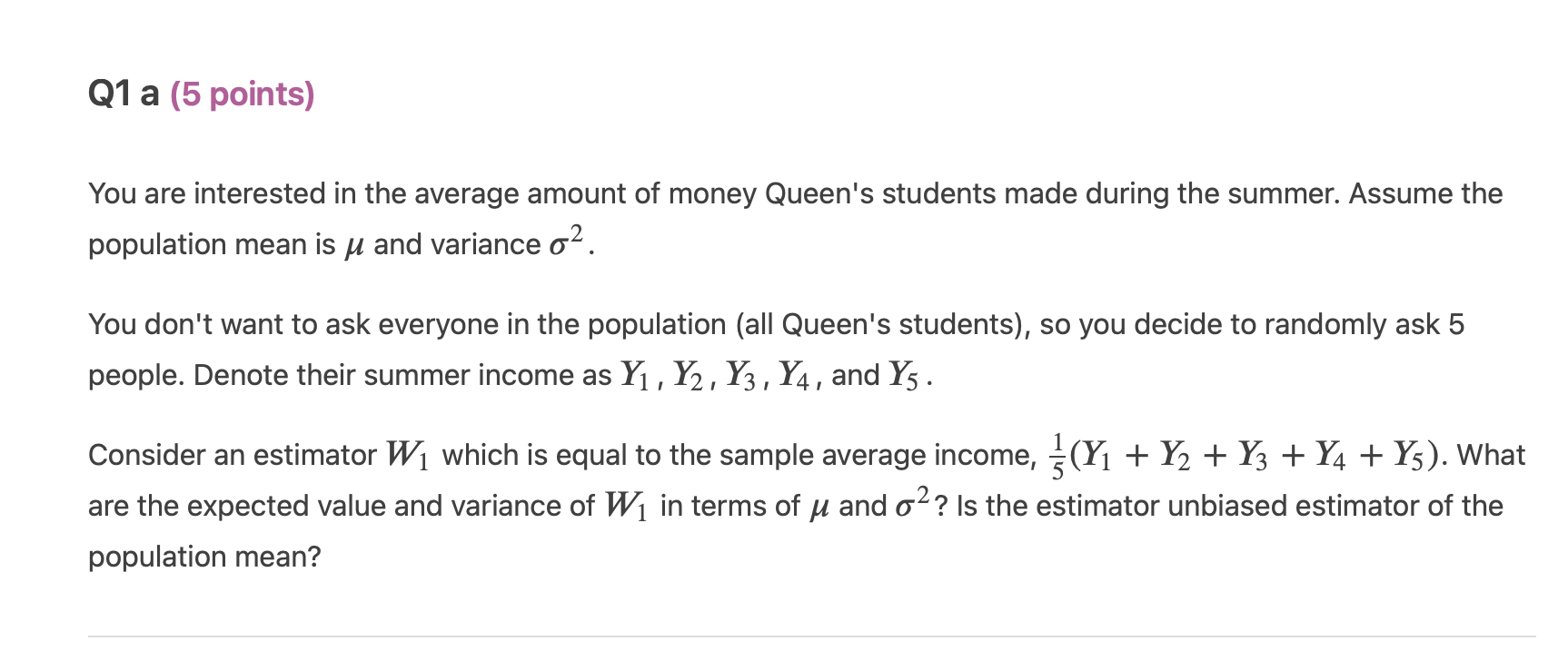 Solved You are interested in the average amount of money | Chegg.com