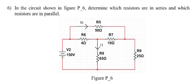 Solved 6) In the circuit shown in figure P_6, determine | Chegg.com