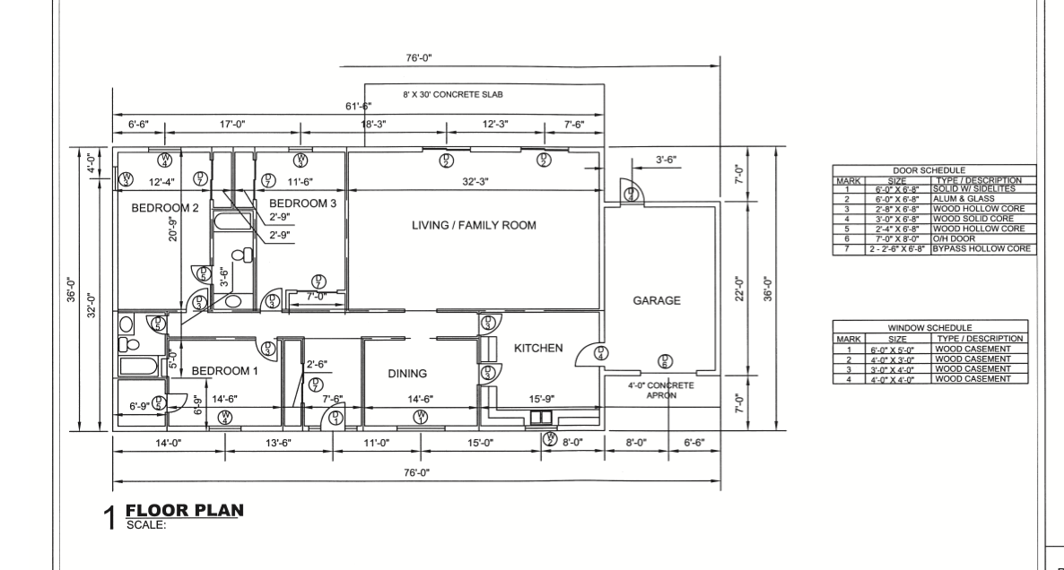 Solved Using the residential building plans, determine the | Chegg.com