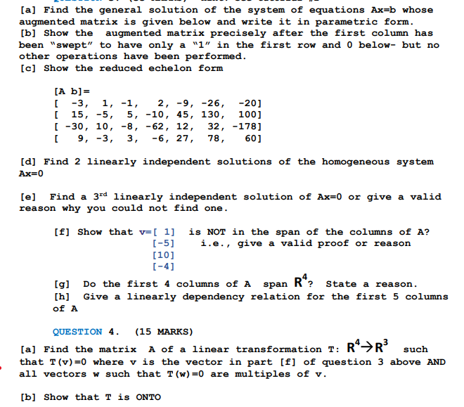 Solved Question 4 a) | Chegg.com