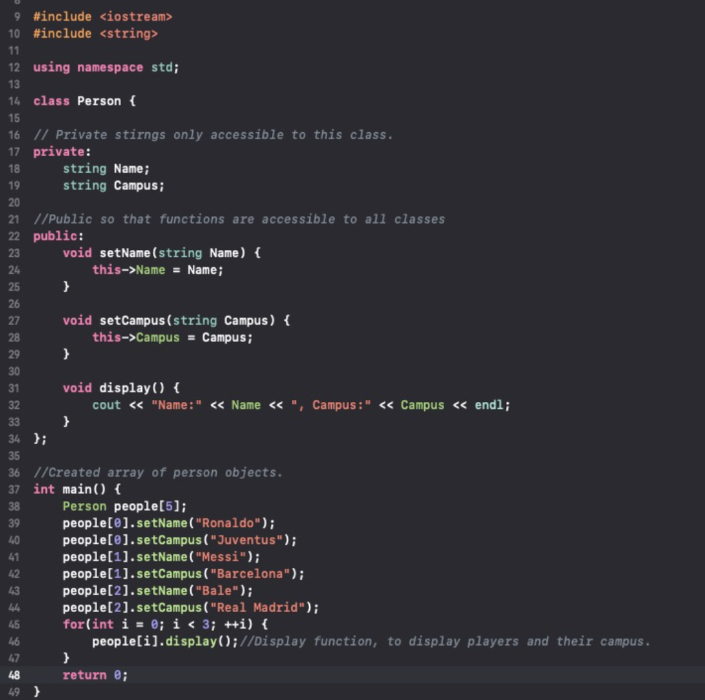 9 #include 10 #include 12 using namespace std; 13 | Chegg.com