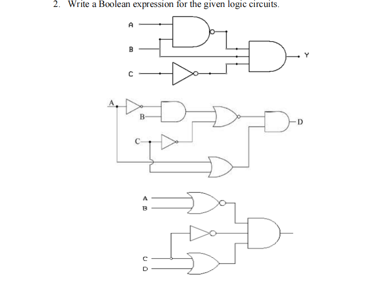 Solved Write a Boolean expression for the given logic | Chegg.com