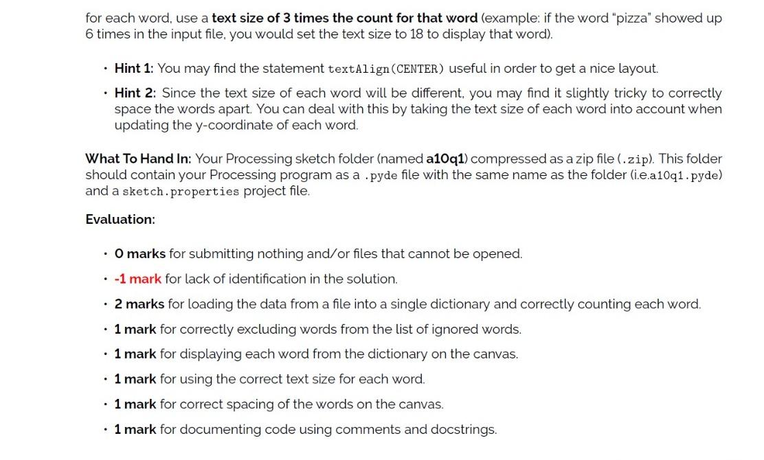 Solved Please use PROCESSING and code PYTHON DO NOT USE | Chegg.com