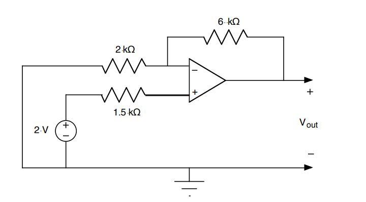 Solved Find the output, Vout, for the circuit. Assume that | Chegg.com