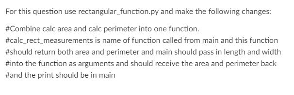 Solved For this question use rectangular_function.py and | Chegg.com