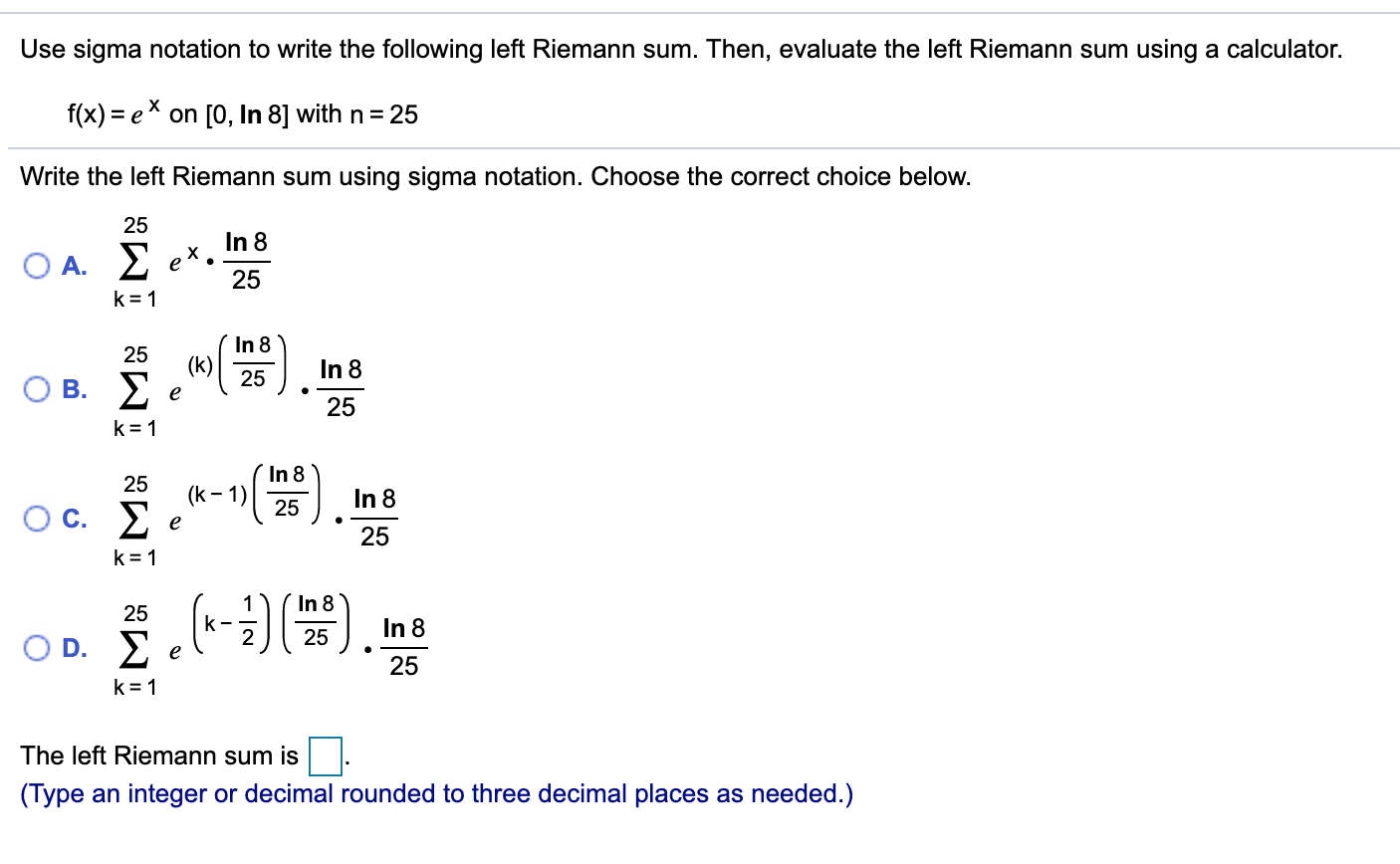 Solved Use sigma notation to write the following left | Chegg.com