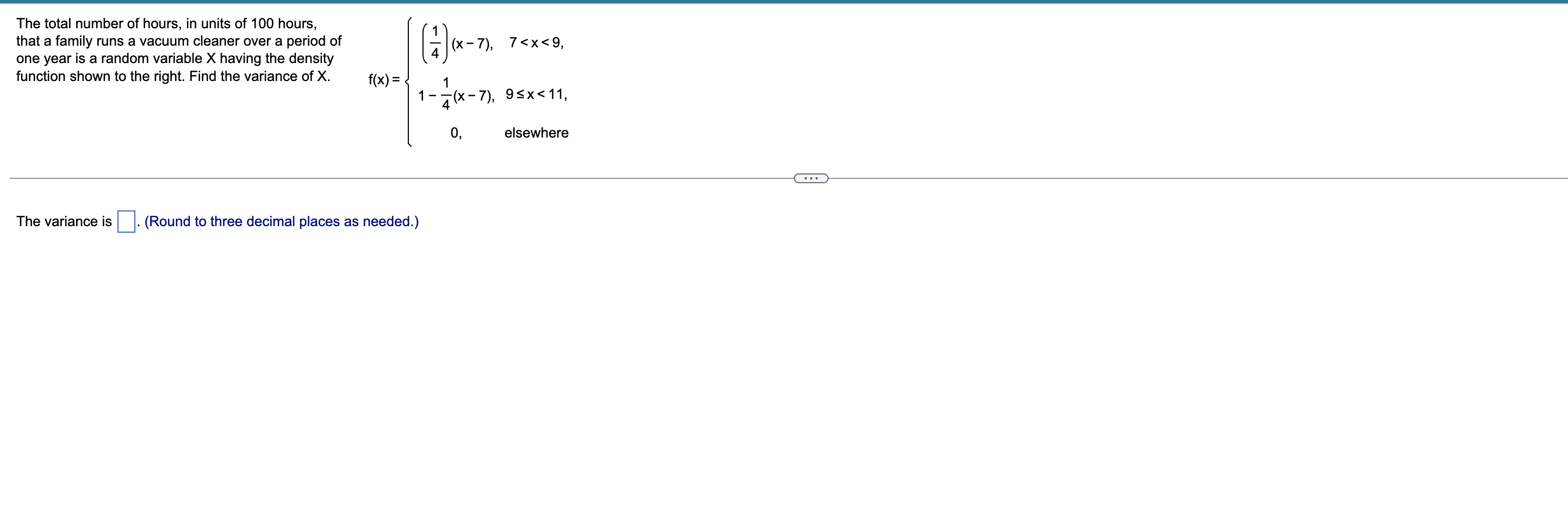 Solved The total number of hours, in units of 100 hours, | Chegg.com